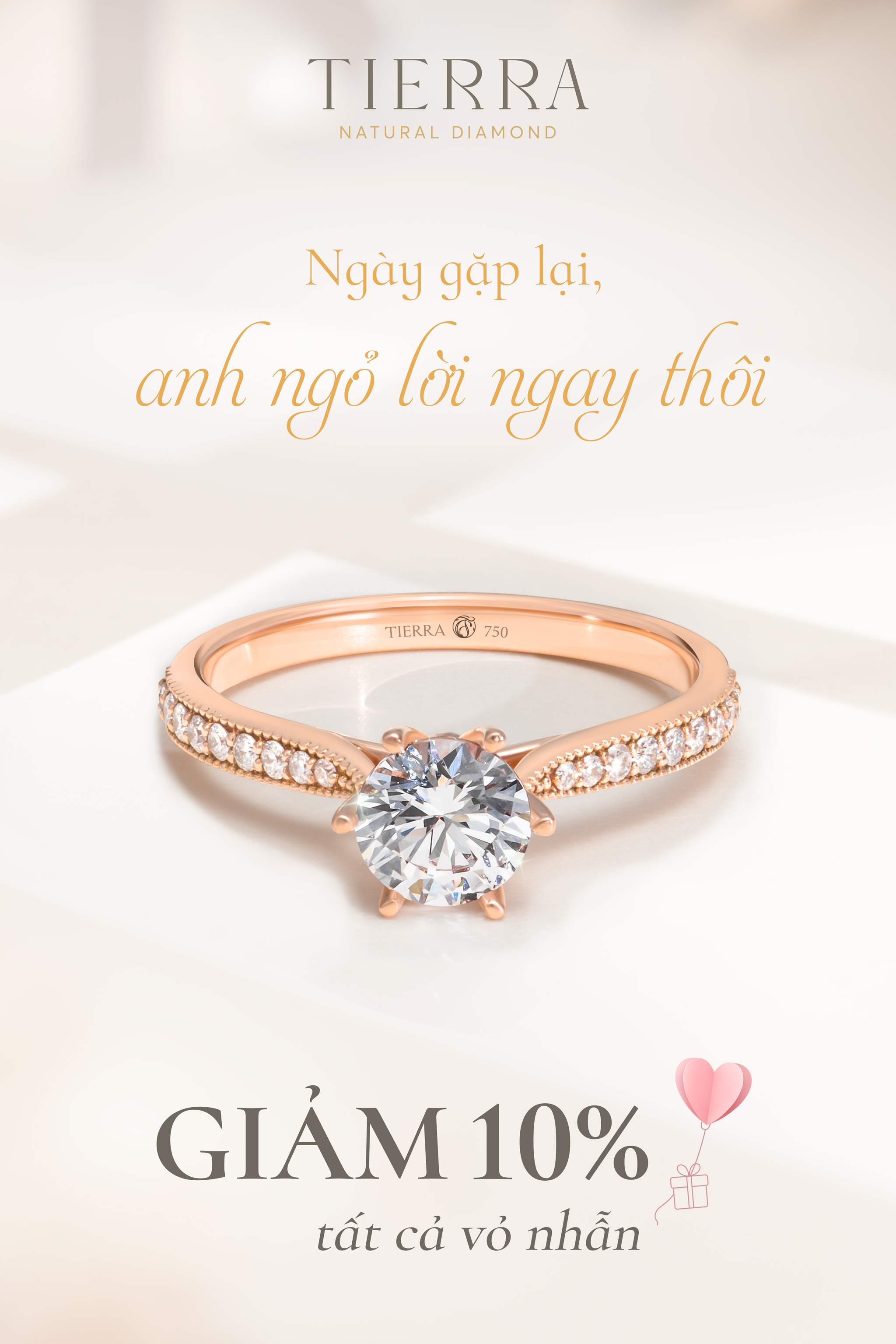 10% off for engagement rings – Till we meet again, will you marry me?